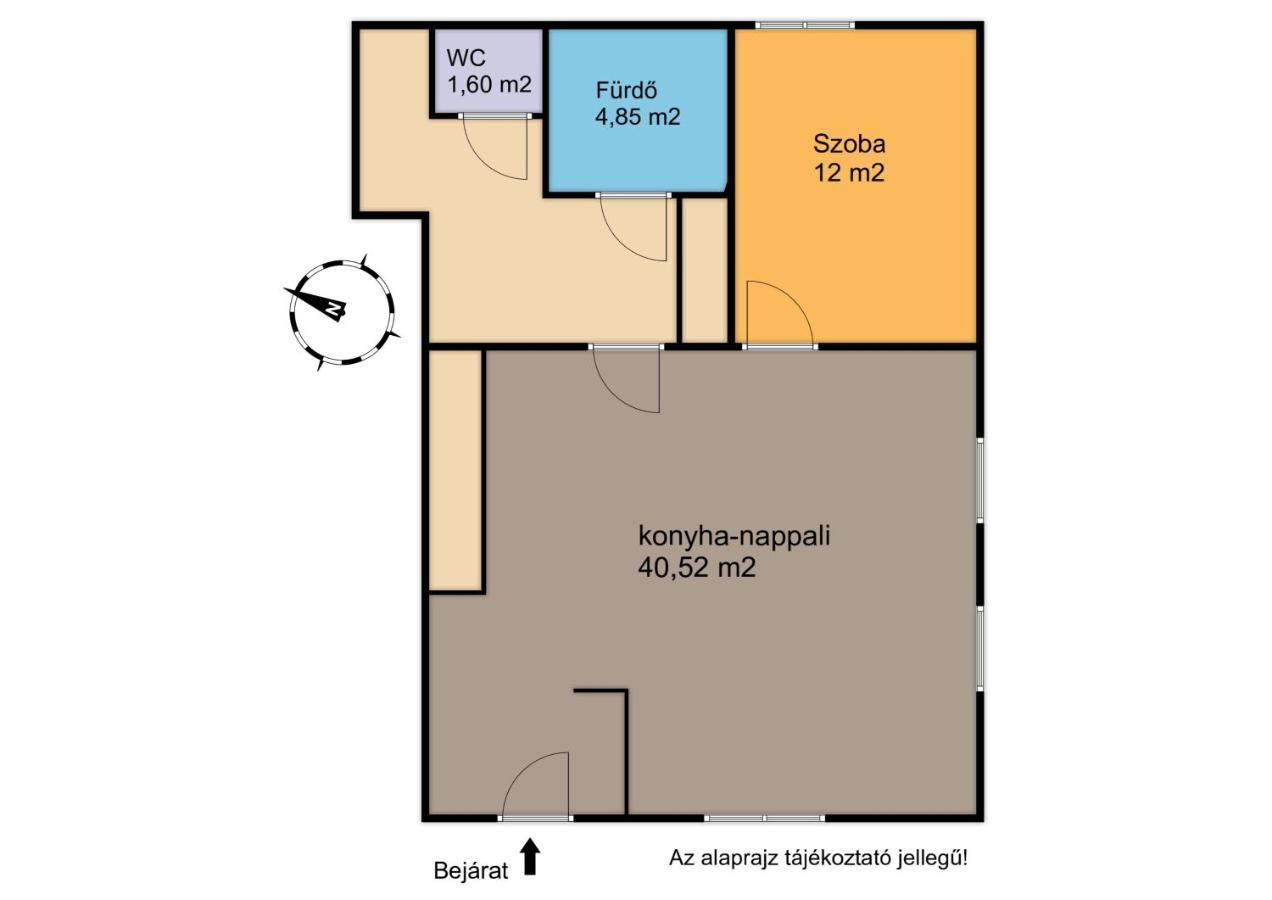Deli Terasz B Apartman Free Parking, Self-Check-In Anytime Gyor Exterior photo
